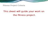 Fitness Project Criteria