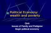 Political Economy:  wealth and poverty
