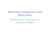 Molecular component in the Milky Way