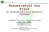 ResourceFull Use Pilot An Innovative Local Resource Exchange Columbia Corridor Breakfast Forum June 24, 2009