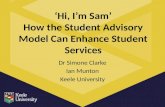 ‘Hi, I’m Sam ’ How  the Student Advisory Model Can Enhance Student  Services