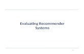 Evaluating Recommender Systems