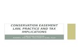 Conservation Easement Law, Practice and Tax Implications