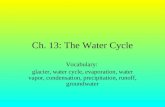 Ch. 13: The Water Cycle
