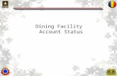 Dining Facility Account Status