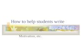 How to help students write