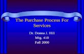 The Purchase Process For Services
