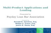 Presented to Payday Loan Bar Association