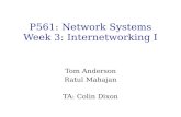 P561: Network Systems Week 3: Internetworking I