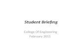 Student Briefing