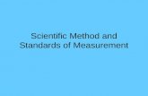 Scientific Method and Standards of Measurement