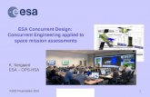 ESA Concurrent Design:  Concurrent Engineering applied to space mission assessments