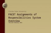 FACET Assignments of Responsibilities System Overview