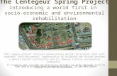 The  Lentegeur  Spring  Project Introducing a world first in  socio-economic and environmental rehabilitation