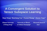 A Convergent Solution to Tensor Subspace Learning