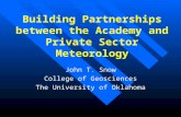 Building Partnerships between the Academy and Private Sector Meteorology
