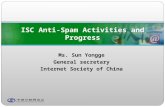 Ms. Sun Yongge General secretary Internet Society of China