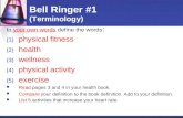 Bell Ringer #1 (Terminology)