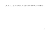 XVII. Closed End Mutual Funds