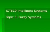 ICT619 Intelligent Systems Topic 3: Fuzzy Systems