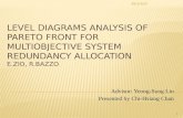 Level diagrams analysis of Pareto Front for multiobjective system redundancy allocation E.Zio, R.Bazzo