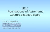1B11  Foundations of Astronomy Cosmic distance scale