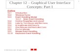 Chapter 12 – Graphical User Interface Concepts: Part 1