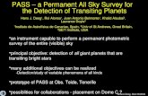 PASS – a Permanent All Sky Survey for the Detection of Transiting Planets