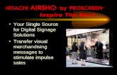 HITACHI  AIRSHO TM by PROSCREEN TM Inspire The Nex ` t