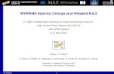MYRRHA  Injector  Design and  Related  R&D