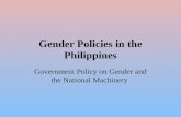 Gender Policies in the Philippines