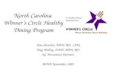 North Carolina  Winner’s Circle Healthy Dining Program