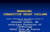 MANAGING  CONGESTIVE HEART FAILURE