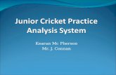 Junior Cricket Practice Analysis System