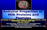 Antiviral Properties of  Milk Proteins and Peptides