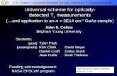 Universal scheme for optically- detected T 1  measurements (…and application to an  n  = 3E14 cm -3  GaAs sample)
