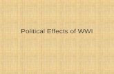 Political Effects of WWI