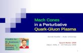 Mach Cones in a Perturbative Quark-Gluon Plasma