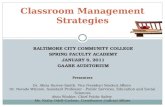 Classroom Management Strategies