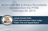 McDermott Will & Emery Roundtable Updates from the PTAB February 25, 2013