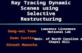 Ray Tracing Dynamic Scenes using  Selective Restructuring