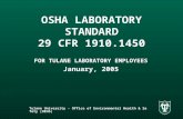 OSHA LABORATORY STANDARD 29 CFR 1910.1450