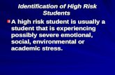 Identification of High Risk Students