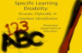 Specific Learning Disability: