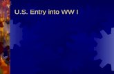 U.S. Entry into WW I