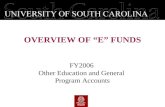 FY2006  Other Education and General  Program Accounts