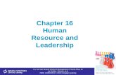 Chapter 16 Human Resource and Leadership