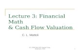 Lecture 3: Financial Math & Cash Flow Valuation