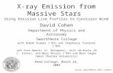 X-ray Emission from Massive Stars  Using Emission Line Profiles to Constrain Wind Kinematics, Geometry, and Opacity