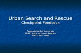 Urban Search and Rescue Checkpoint Feedback